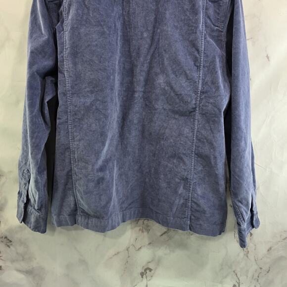 Chubbies Jacket Mens XL Light Blue Corduroy Shirt Jacket Keeper Collared Stretch - Picture 7 of 12
